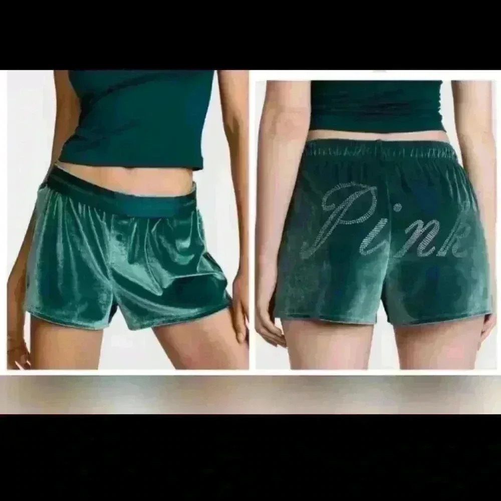Victoria's Secret Pink Womens Green TENCEL™ Boxy Pajama Shorts XXL